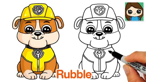 the paw draw|How to Draw All the PAW PATROL Characters Easy  .